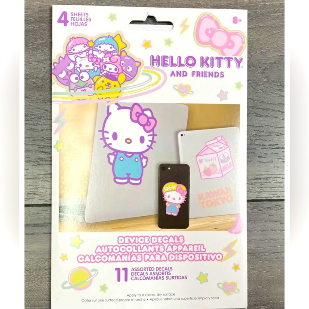 Hello Kitty Appliqués Stick-ons 11 Total NWT